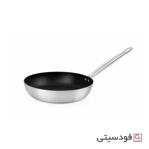 تابه تفلون آلومینیومی دسته فلزی مناسب رستوران و آشپزخانه صنعتی